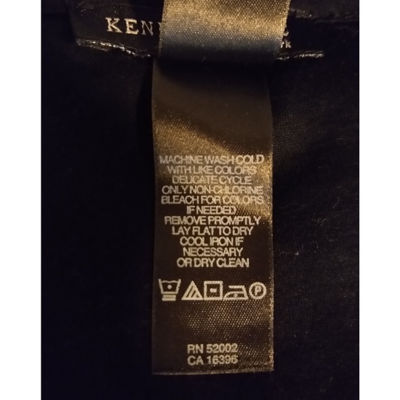 Kenneth Cole Wrap Tank Top  Black Embroidered Design Women's Size Medium - Picture 7 of 7